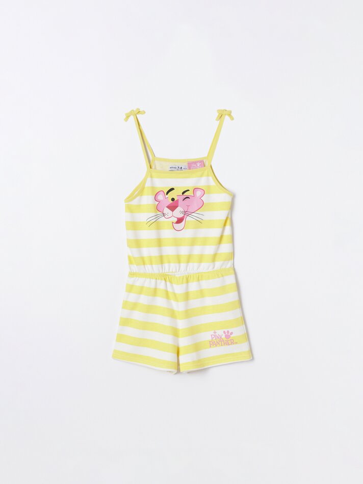 Macacão curto Pink Panther™ MGM - Amarelo Pastel
