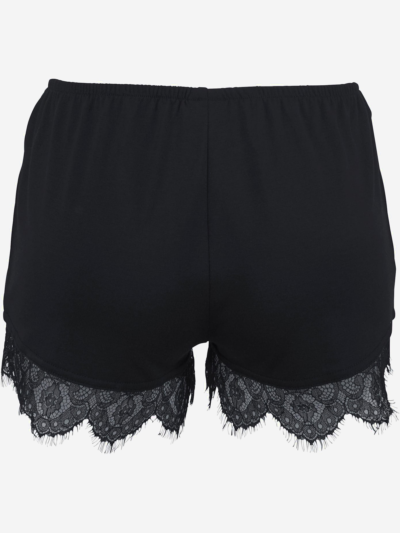 Short de nuit short, dentelle à franges élégante