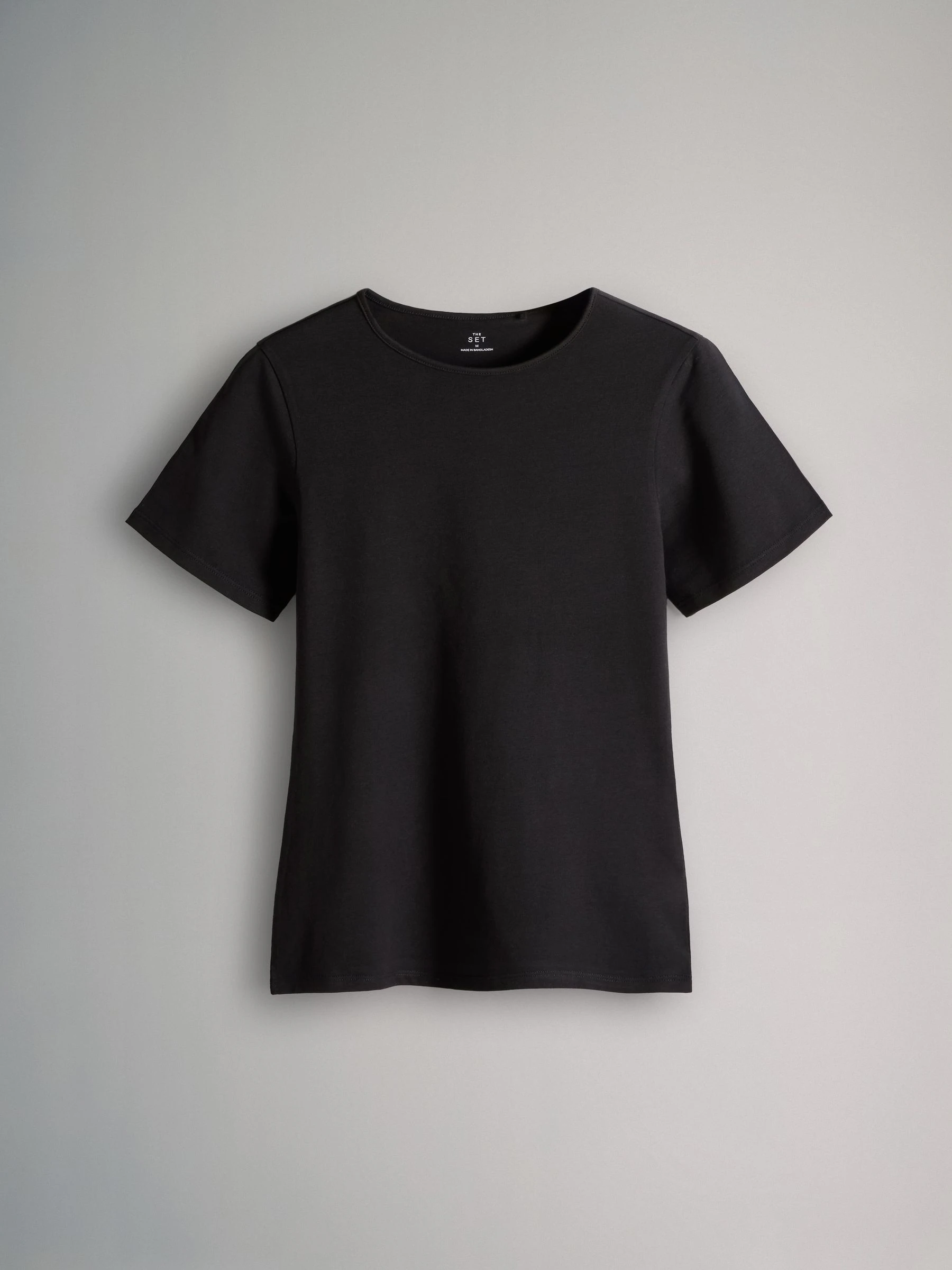 Zwart/bruin/neutraal/nude/wit - The Set 5 Pack Korte mouwen T-shirts met Ronde hals