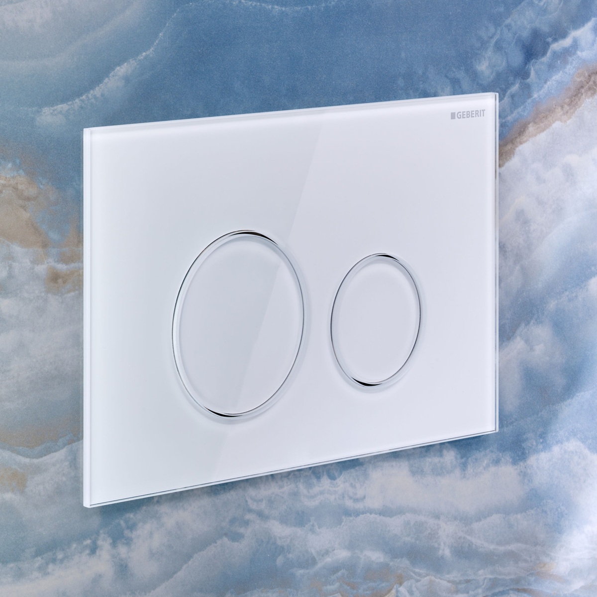 Geberit Sigma40 Round drukplaat wit glans