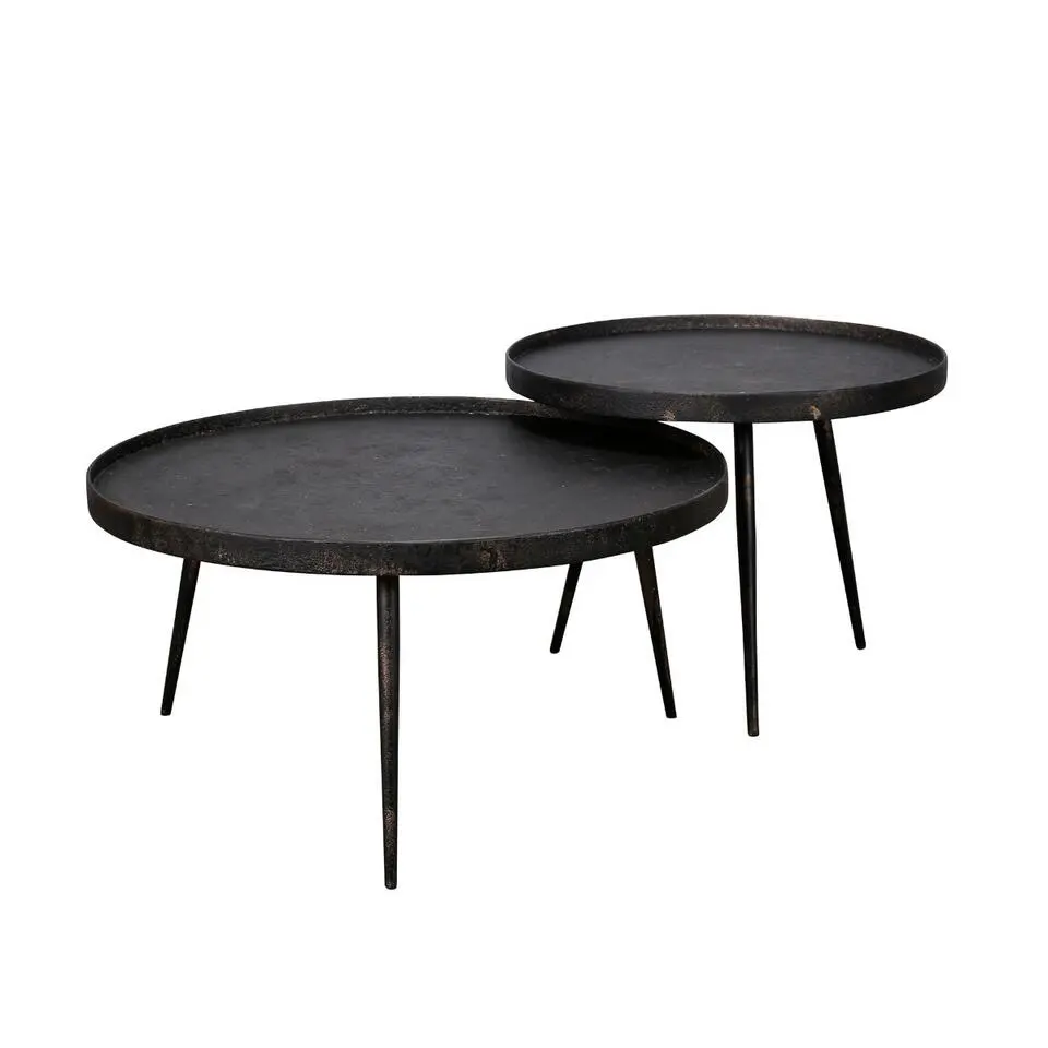 Fraaai - Roos salontafel - set van twee rond