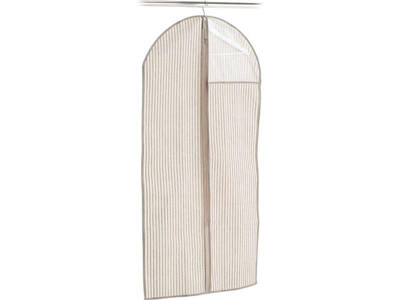 Zeller Present Kleiderschutzhülle Stripes, Vlies, 59 x 119 Kleiderhülle mit Fenster