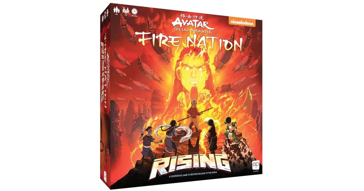 European Player NetworkRising - Avatar the last airbender: Fire Nation Bordspel  (Engels, 1 - 5 spelers, 60 minuten, Vanaf 10 jaar)