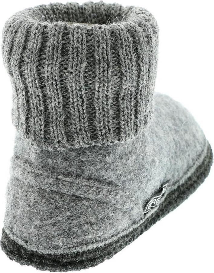 Bergstein Cozy Sloffen Pantoffels voor en kinderen 100% Zuiver sc wol Black