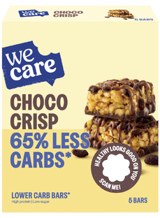 WeCare Low Carb Choco Crisp Bars 150GR