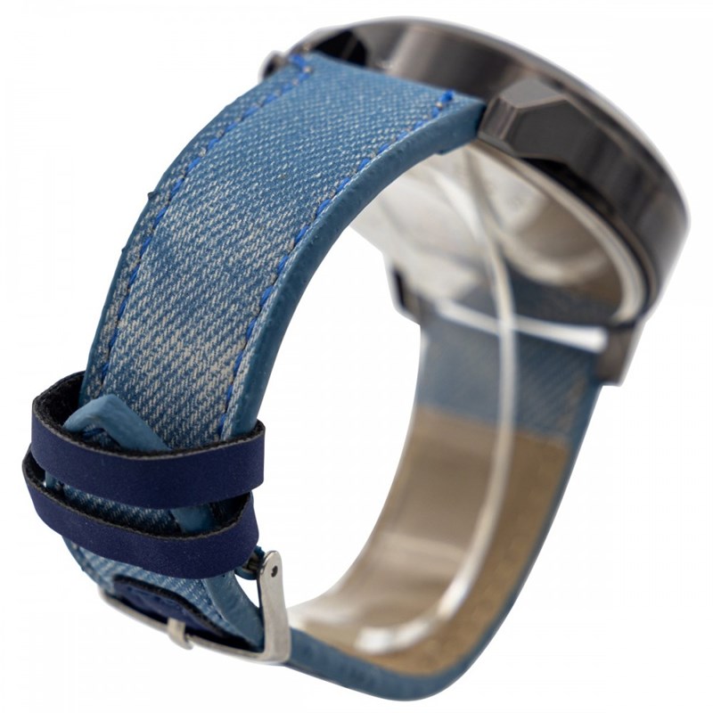 Montre Homme CHTIME bracelet Cuir Bleu