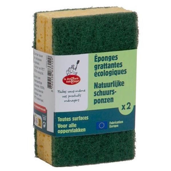 Esponjas Com Esfregao Verde - 2 Unidades