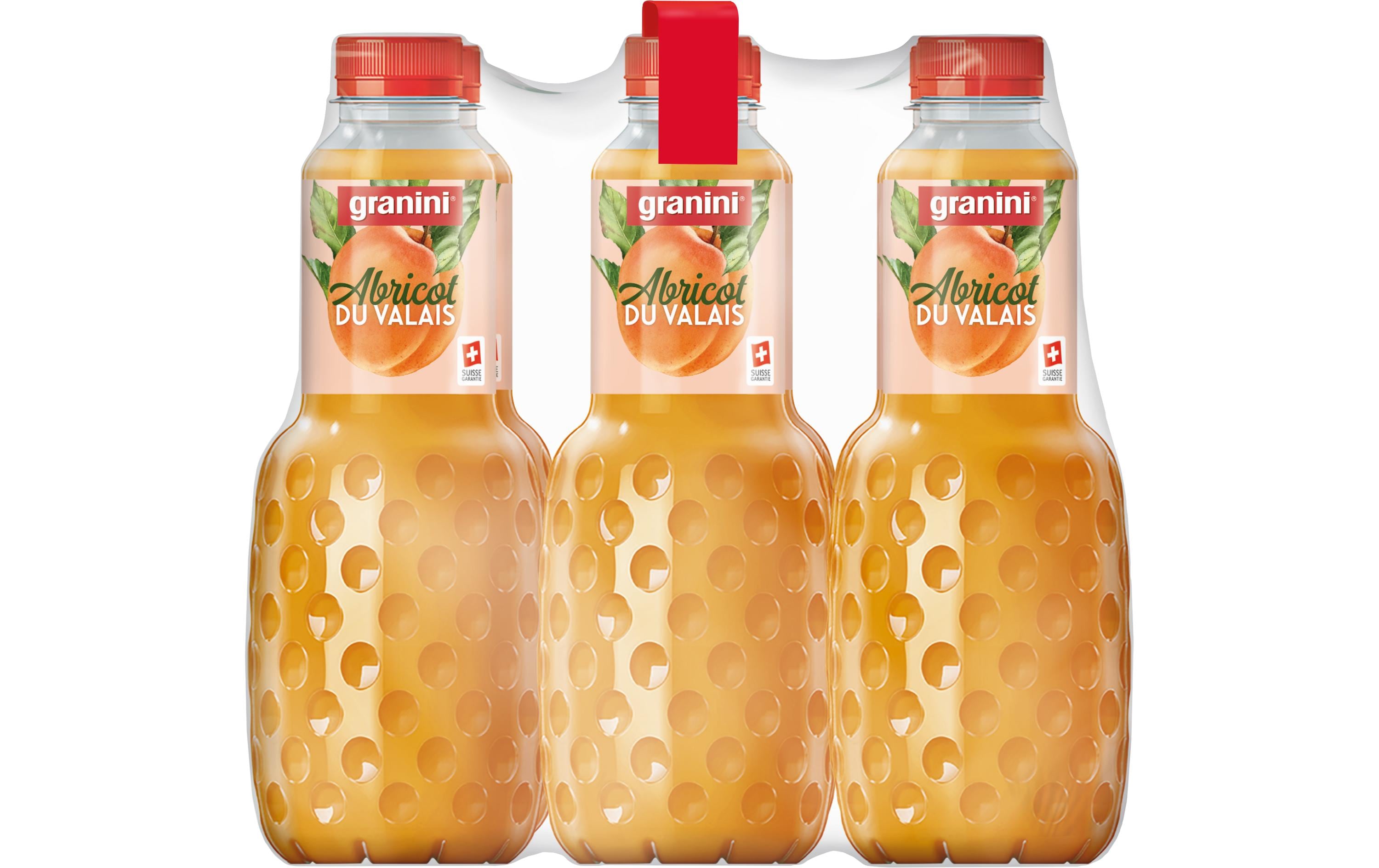 Fruchtsaft Walliser Aprikose 6 x 1 lSchweizer Aprikosen-Nektar