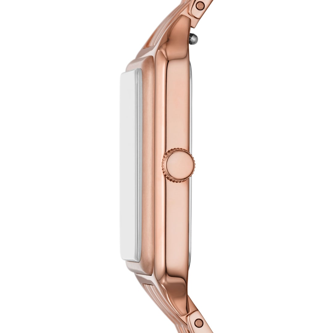 Fossil Raquel Date Rosé / Braun 26mm