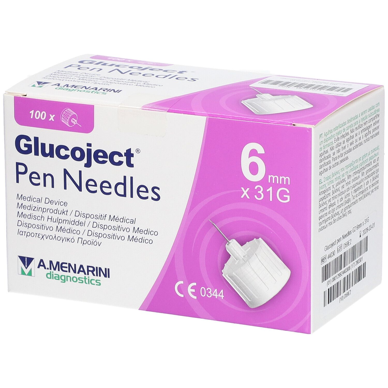 Glucoject® Pen-Nadeln 31G 6 mm