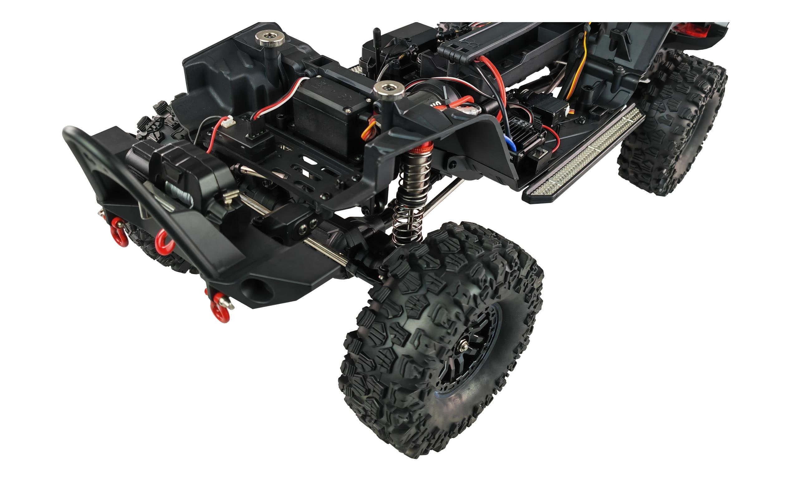 Scale Crawler AMXRock CT10 Crosstrail Rot, ARTR, 1:10<br>Rock Crawler mit Portalachsen, 2-Gang Getriebe und Differentialsperren