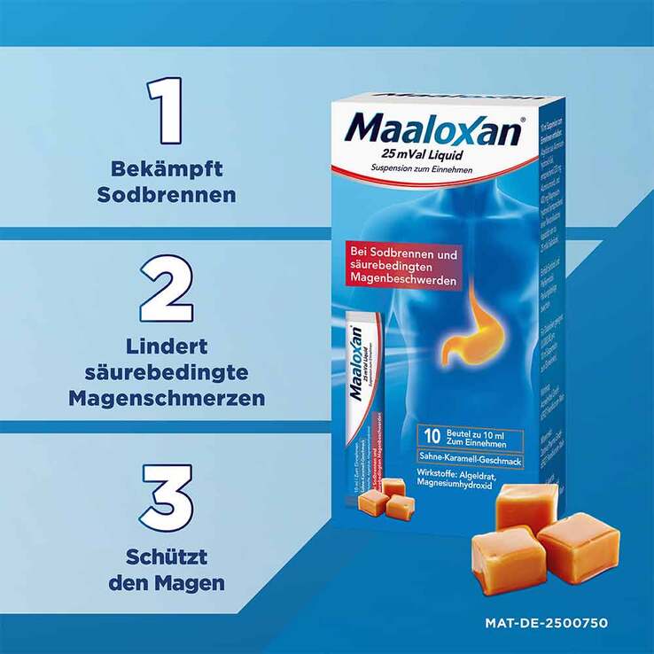 Maaloxan 25 mVal Liquid, 20X10 ml