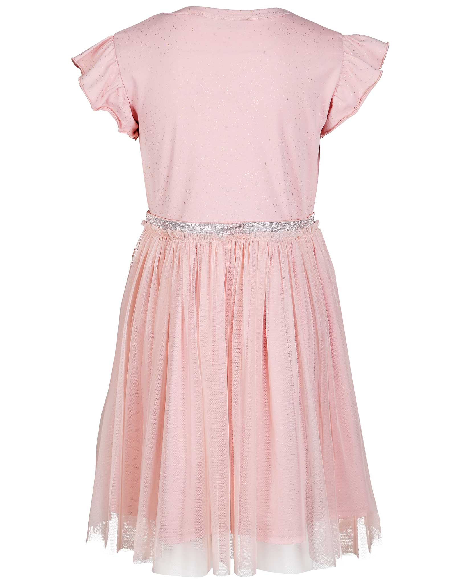 Kurzarm-Kleid GLITZERBUND in rosa