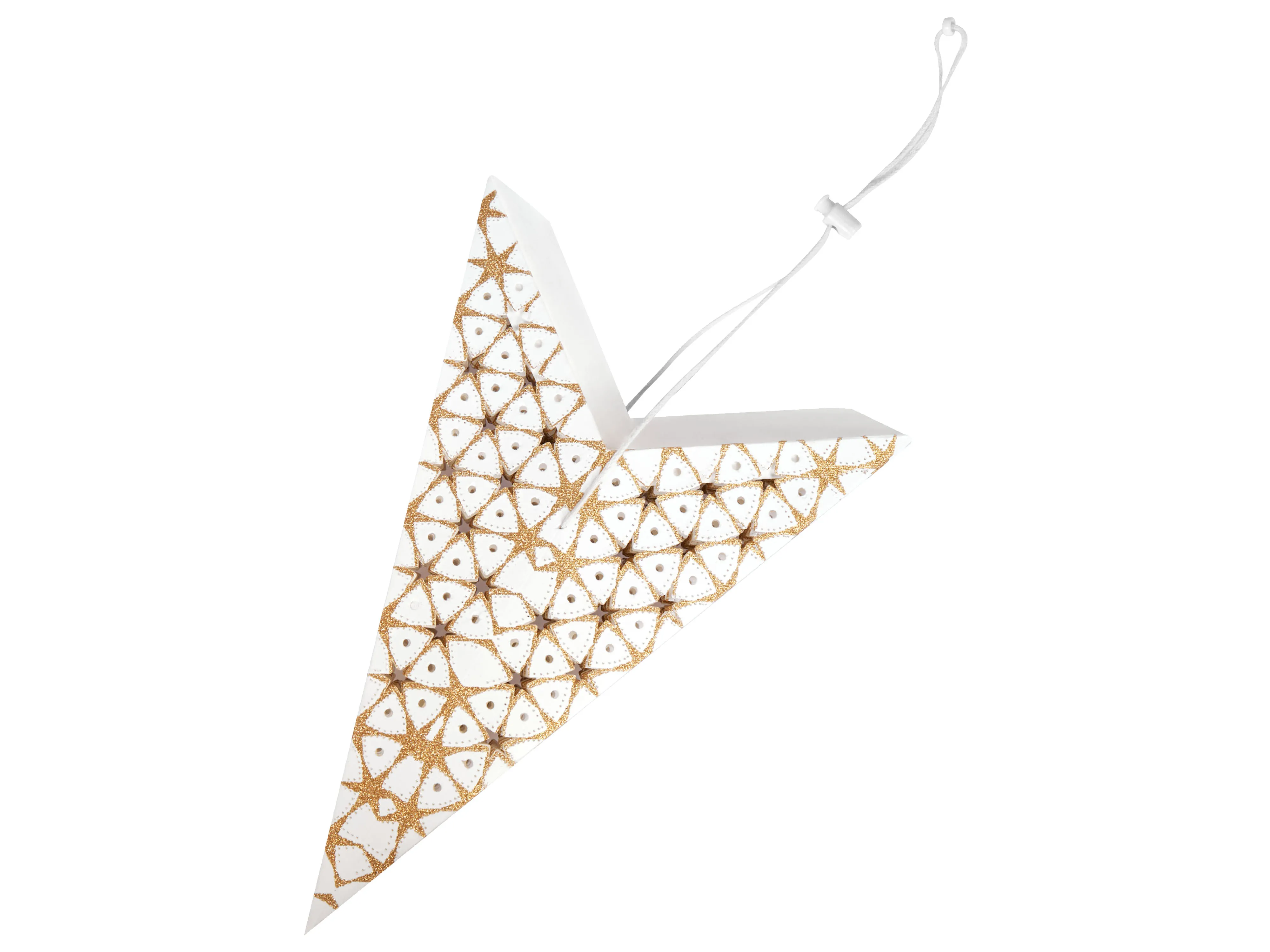 Set van 4 hangende decoraties LED TRISUL Ster 60 cm Meerkleurig