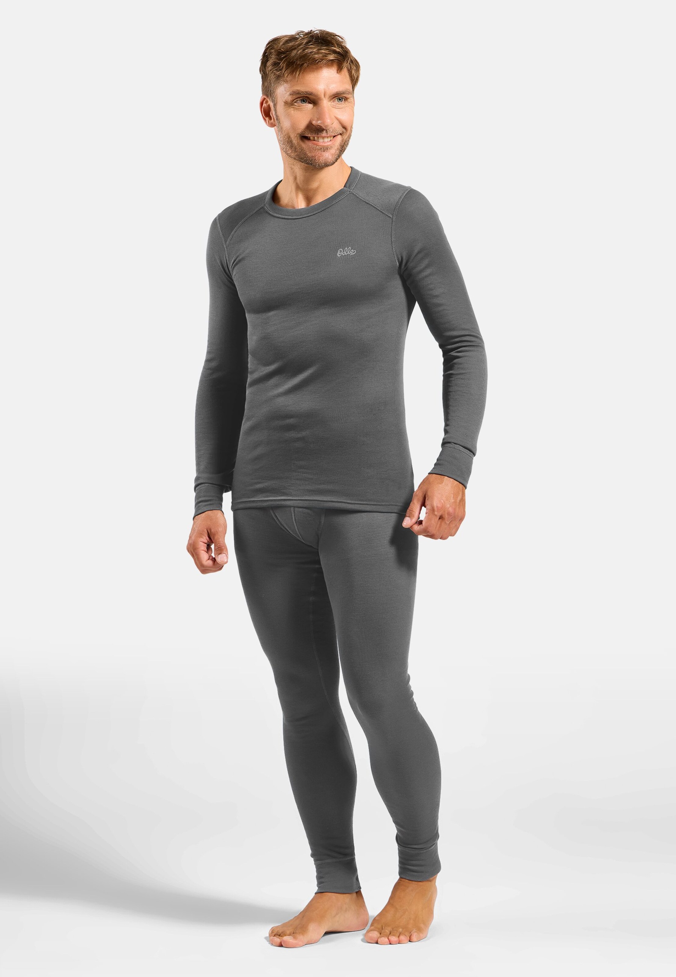 Active Warm Base layer Set in dark grey melange