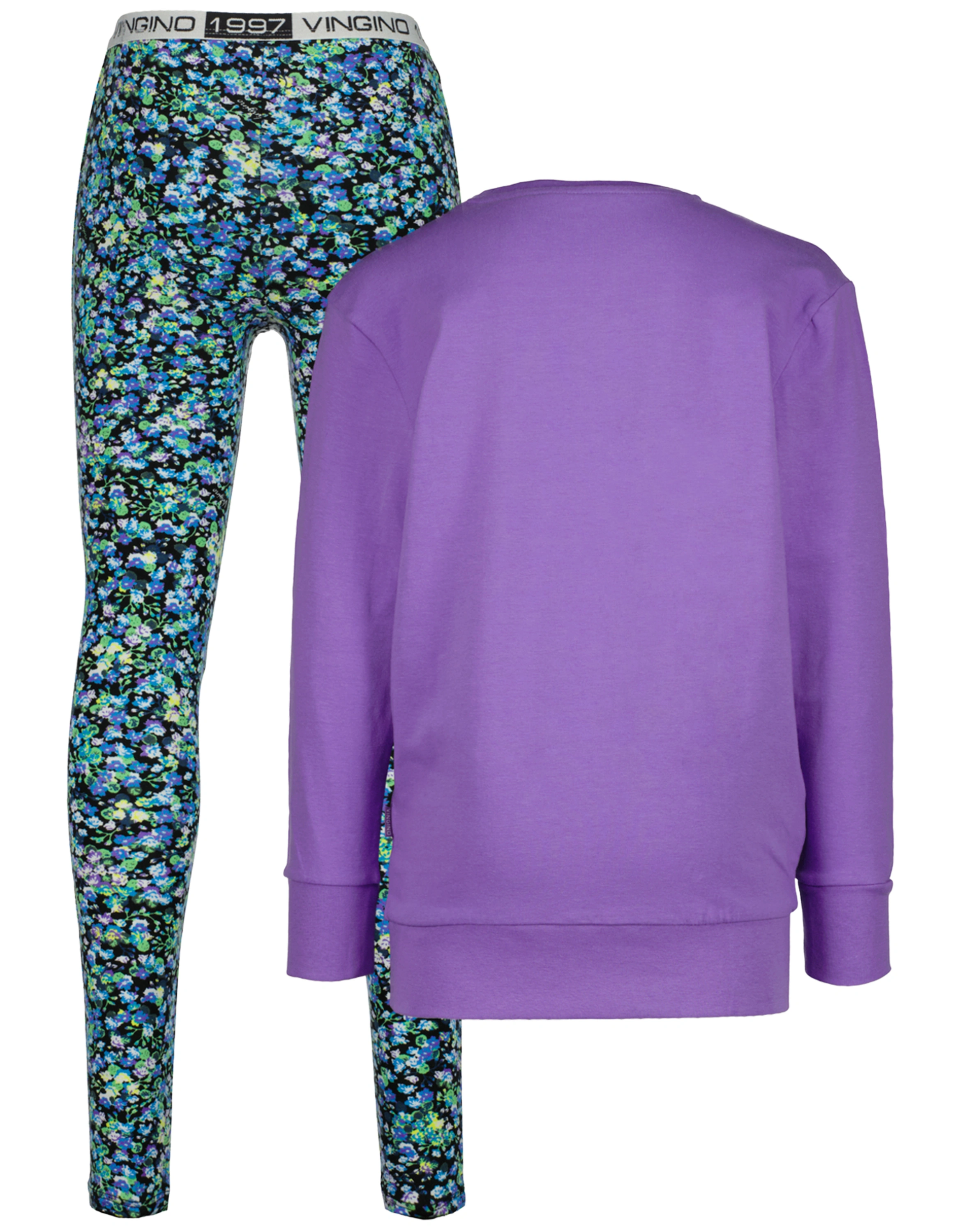 Schlafanzug WILLOW lang in purple lavender