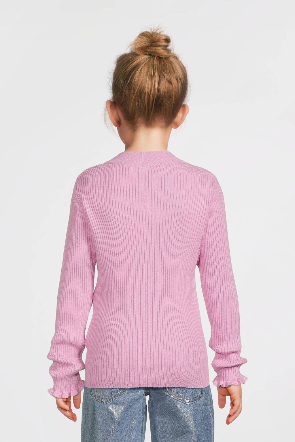 NAME IT fijngebreide longsleeve NKFVIANNA roze