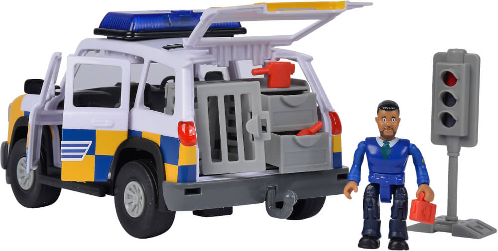 Simba Feuerwehrmann Sam Polizeiauto 4x4 mit Figur