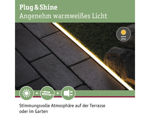 Paulmann Plug & Shine aluminium profiel 1 m voor neon LED strips