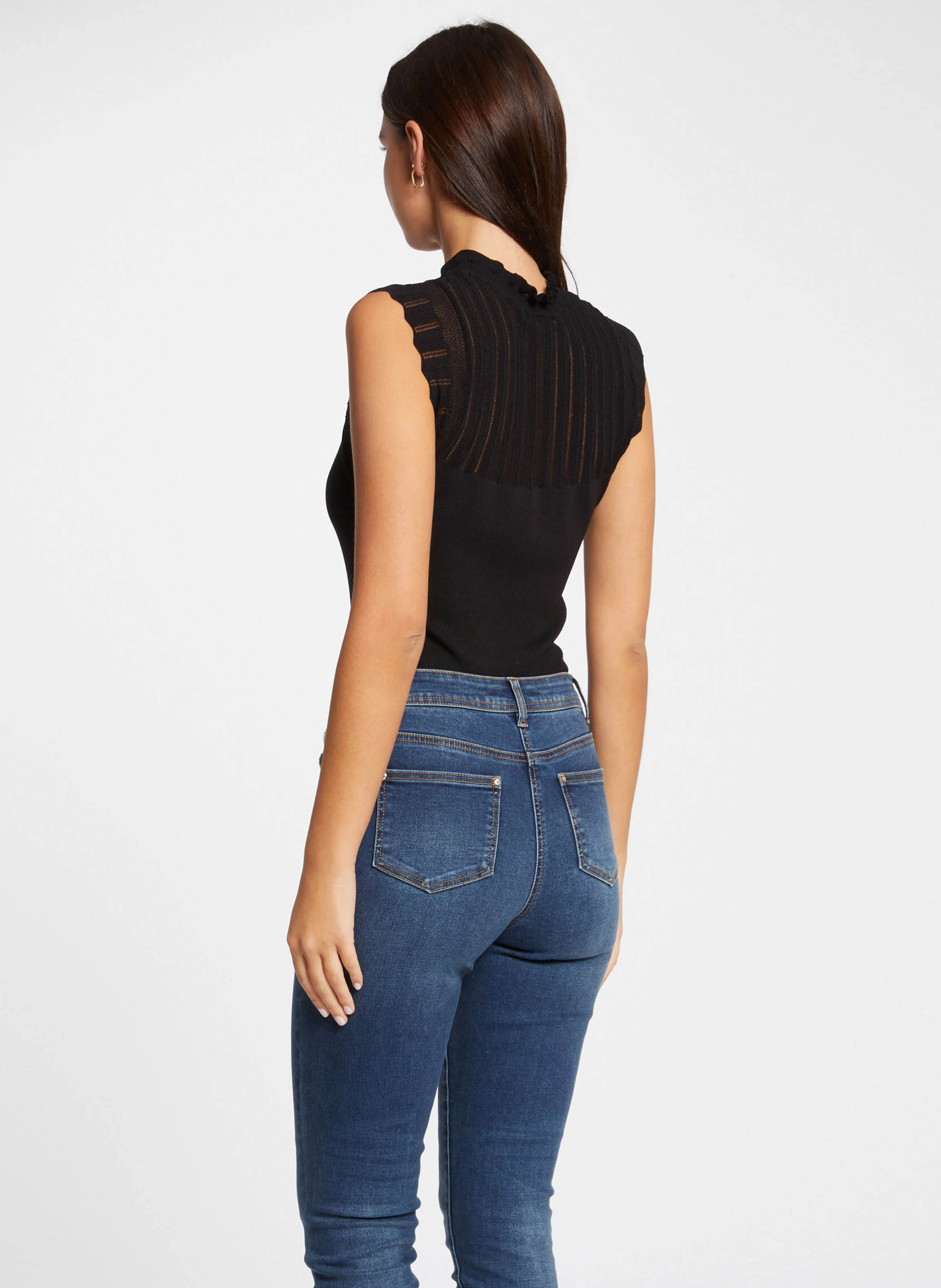 MSNOW - Top col rond| Noir