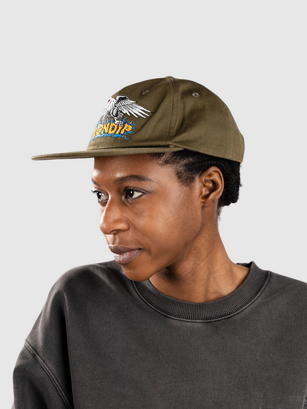 RIPNDIP Birdy Snapback Cap dark olive