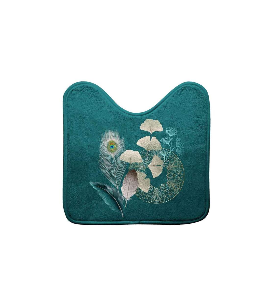 Tapis Contour WC Imprimé Ginkoblue 45cm Vert