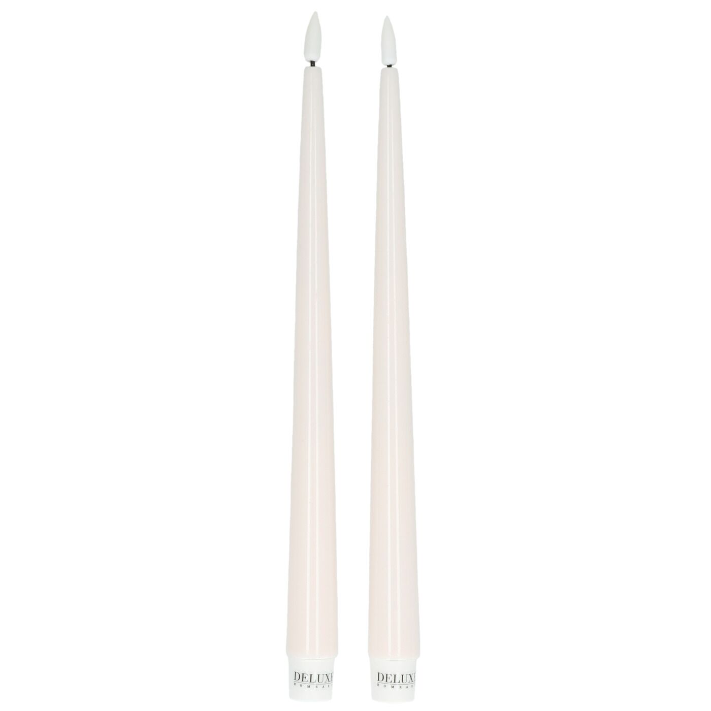DeluxeHomeartLED-Stabkerzen «Shiny Dinner», 2er-Set