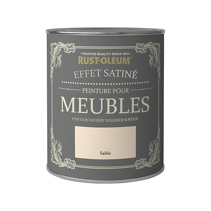 Peinture pour meubles Rust-Oleum sable effet poudré satin 125ml