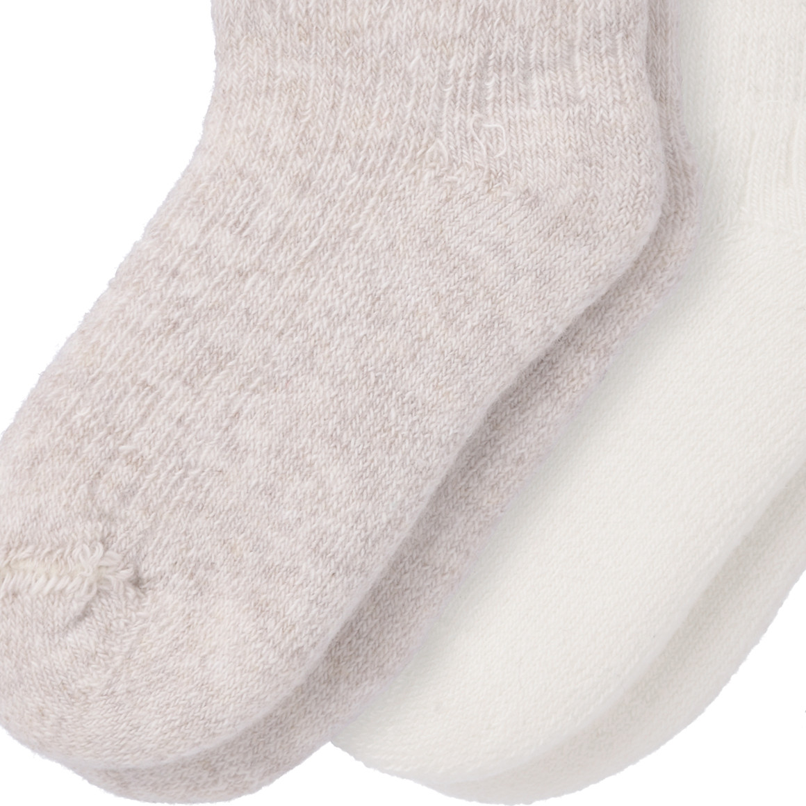 Topomini 2 Newborn Socken mit Frottee cremeweiss / hellbeige