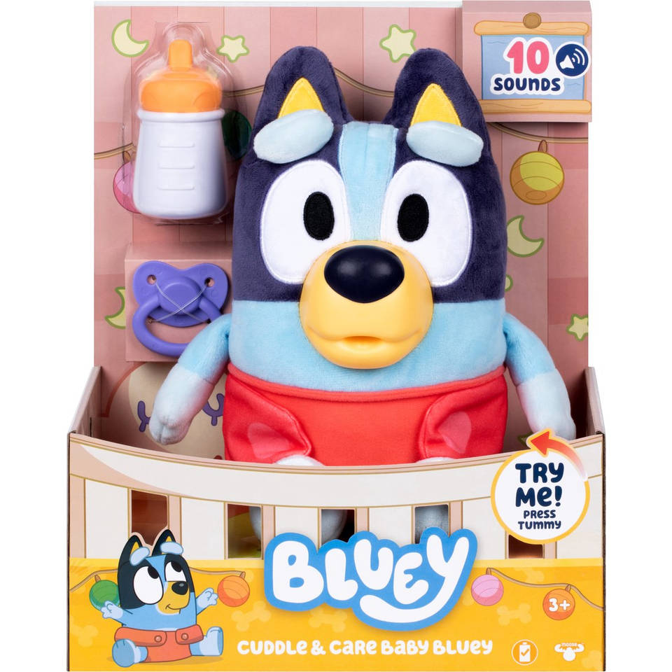 Bluey Cuddle & Care interactieve knuffel
