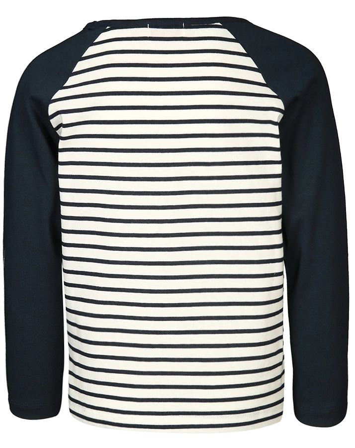 Langarm-Shirt PIRAT geringelt in marine/weiß