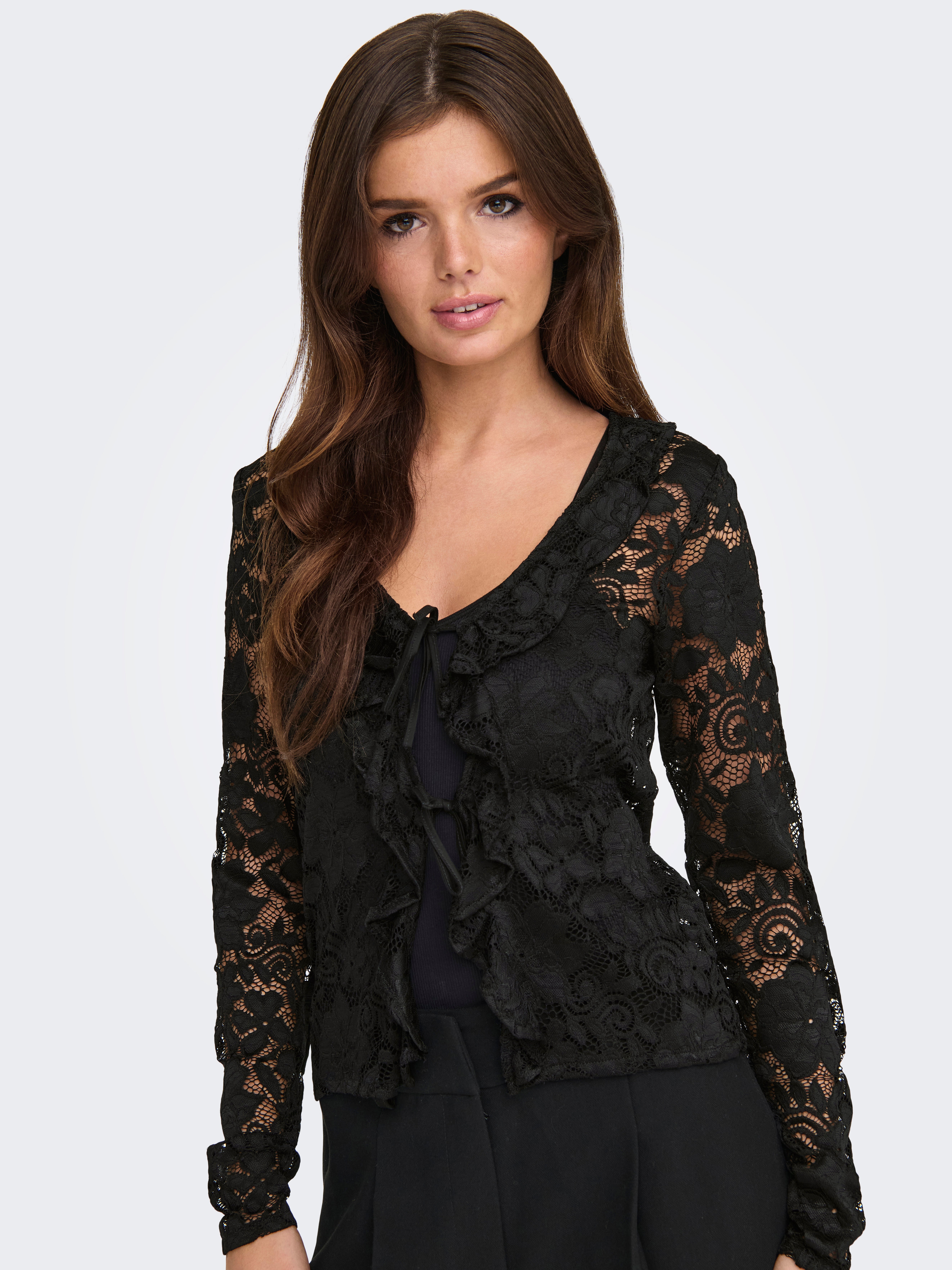 JDYNOE Strickjacke Black