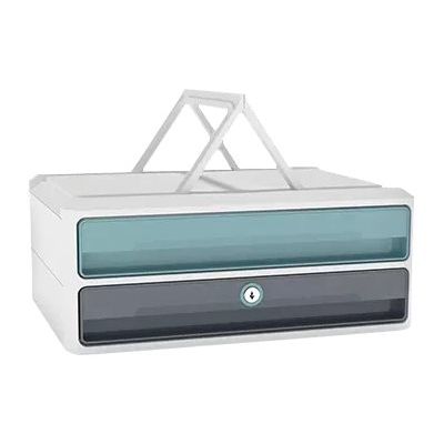 MoovUp - 2 blocs de classement à tiroirs - pour 240 x 320 mm - gris