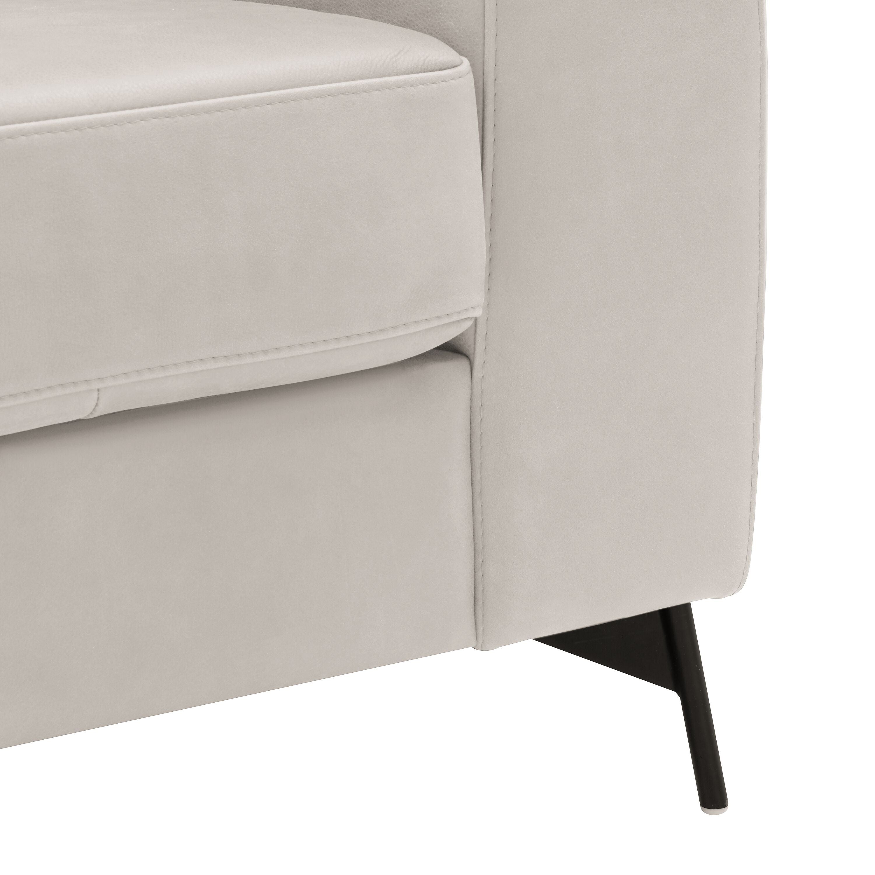 DIENER Sessel - Hellgrau / B: 99.0 cm x T: 92.0 cm x H: 81.0 cm