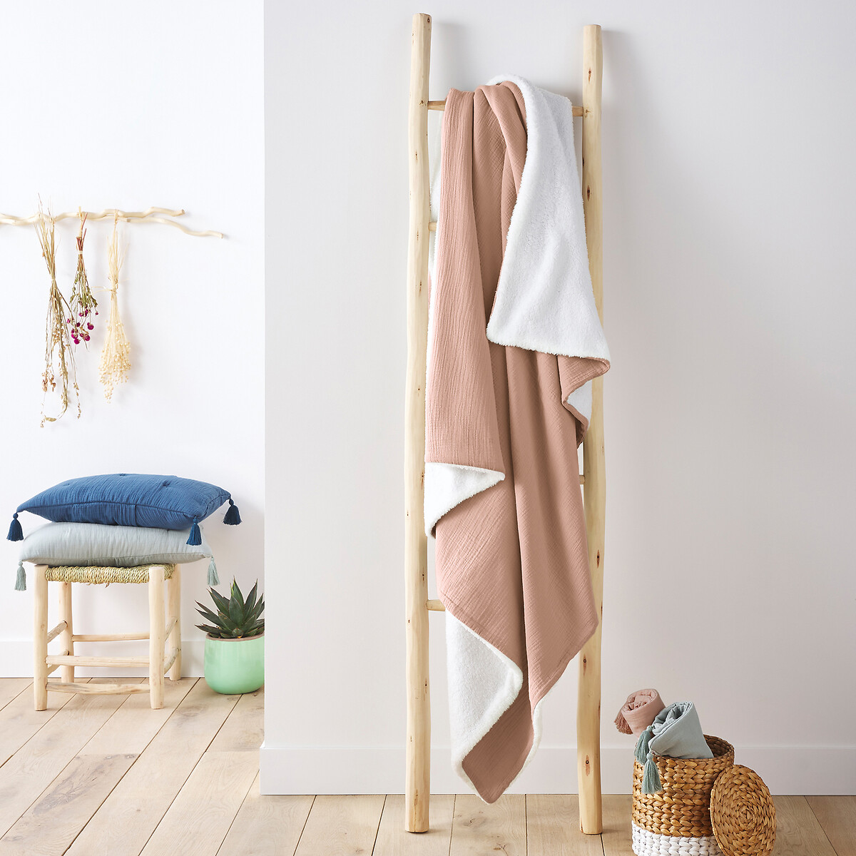 LA REDOUTE INTERIORS<br>Xadrez em tetra e sherpa, Kumla
