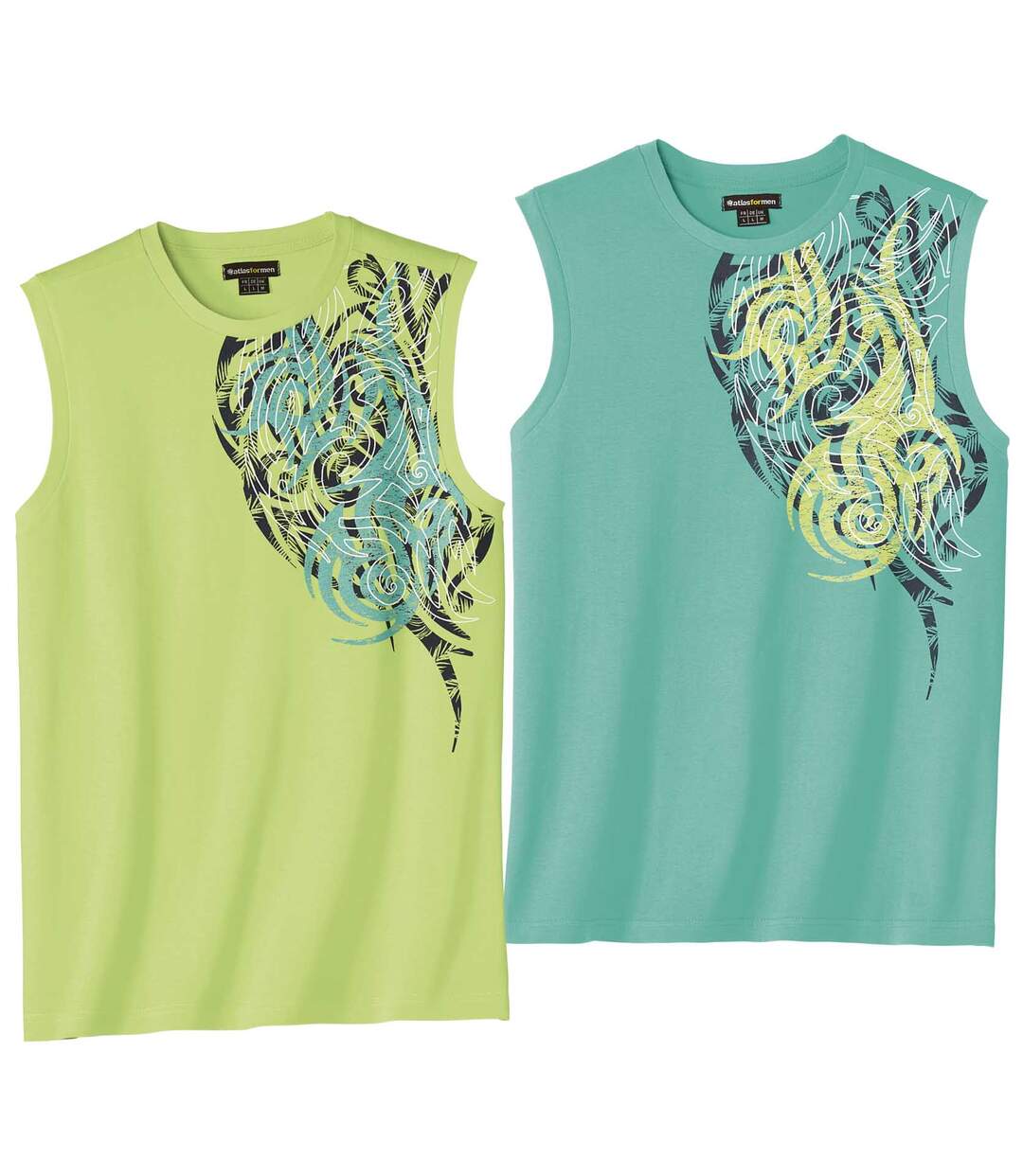 Lot de 2 Tee-Shirts Sans Manches Bahamas