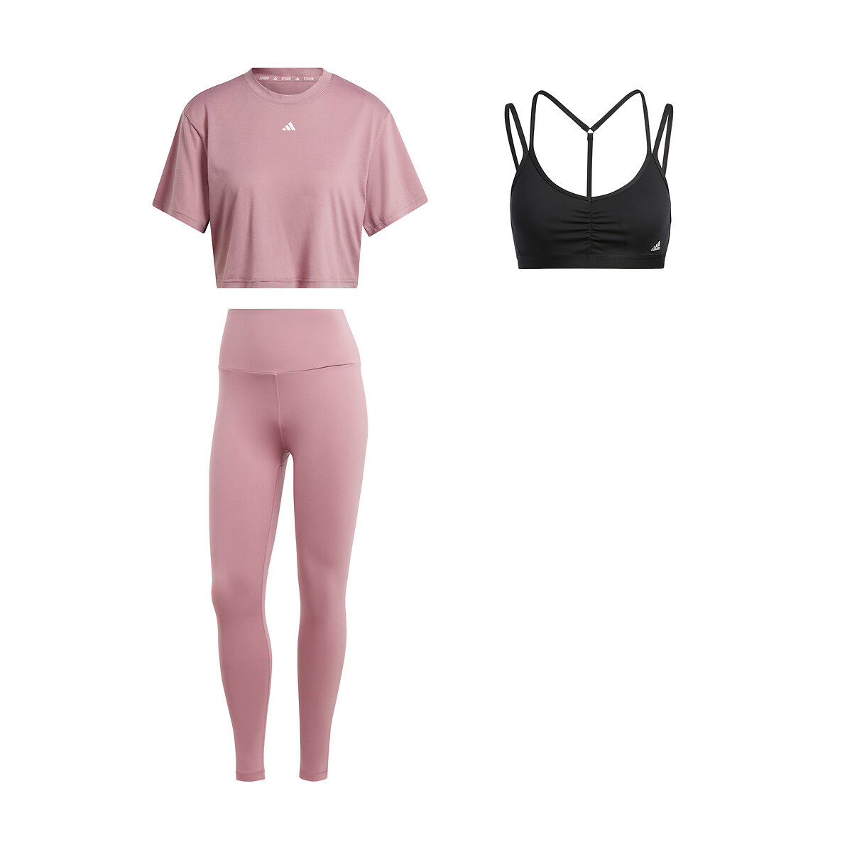 adidas Performance<br>Busto esportivo de ioga, material reciclado