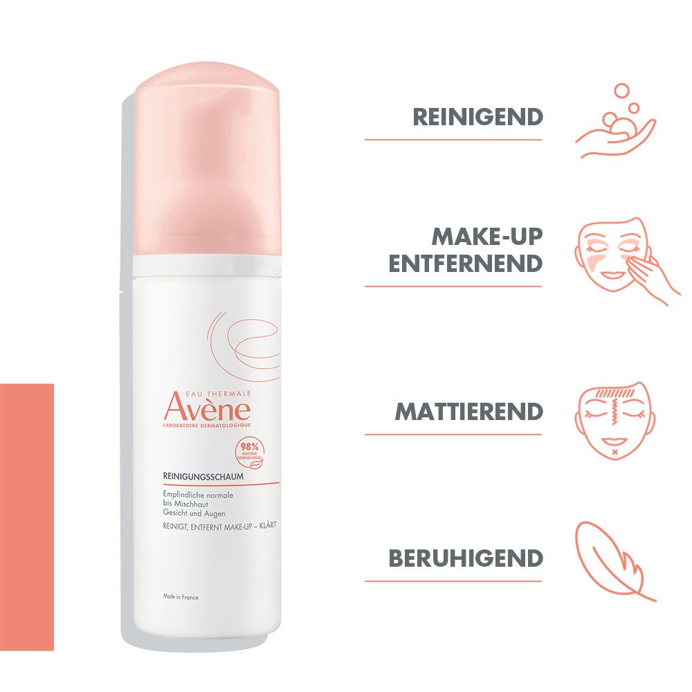 Avène Mattierender Reinigungsschaum - für empfindliche normale bis Mischhaut