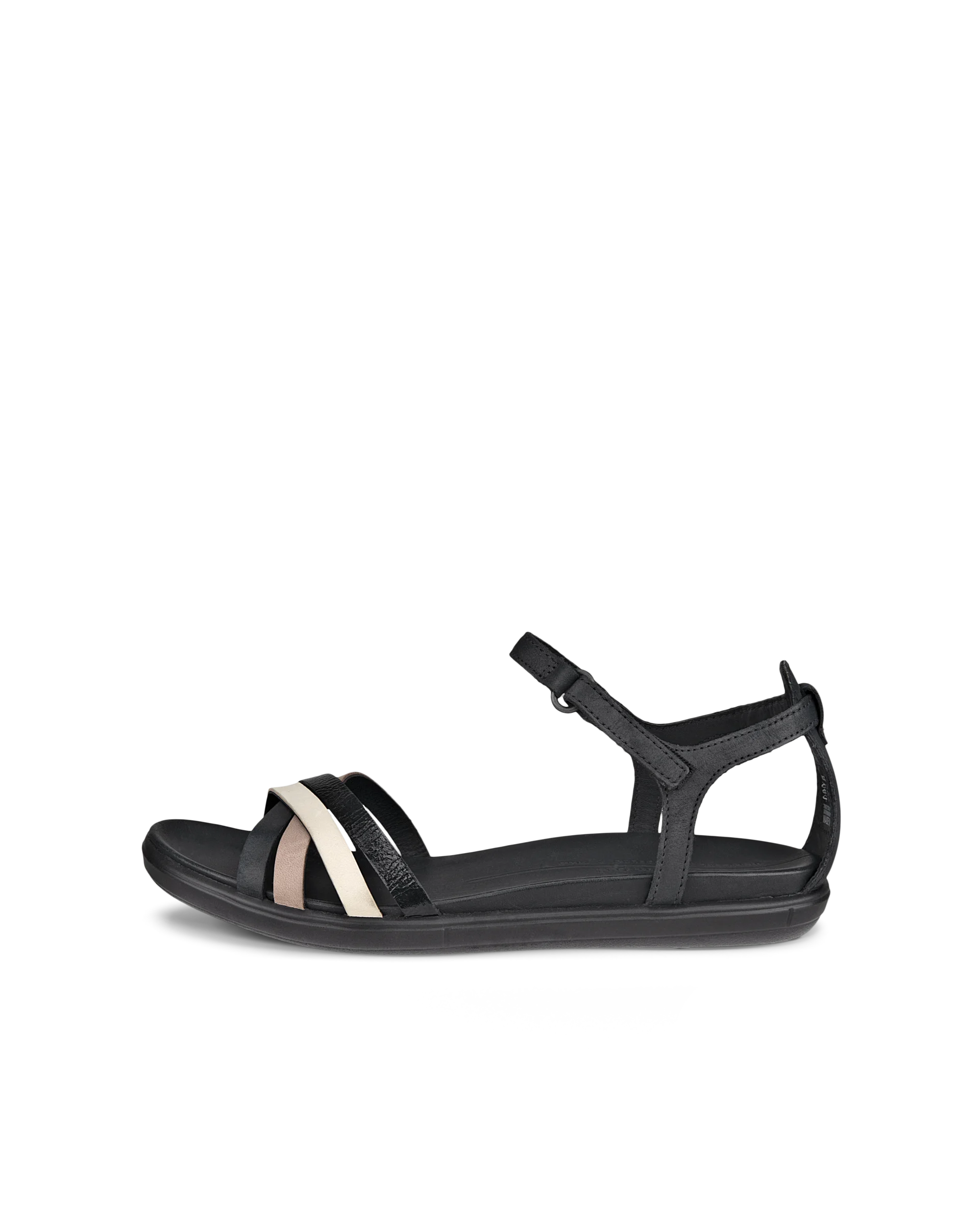 ECCO SIMPIL SANDAL Damen Flache Nubuksandale Schwarz