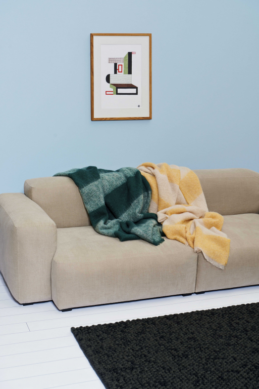 Hay Peas vloerkleed 140x200 soft grey