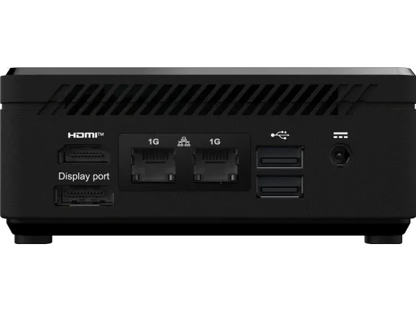 MSI Cubi N ADL S 078EU - Mini PC N-series N100 / op til 3.4 GHz - RAM 4 GB - SSD 128 GB - NVMe - UHD Graphics - Gigabit Ethernet - Win 11 Pro - skærm: ingen - sort