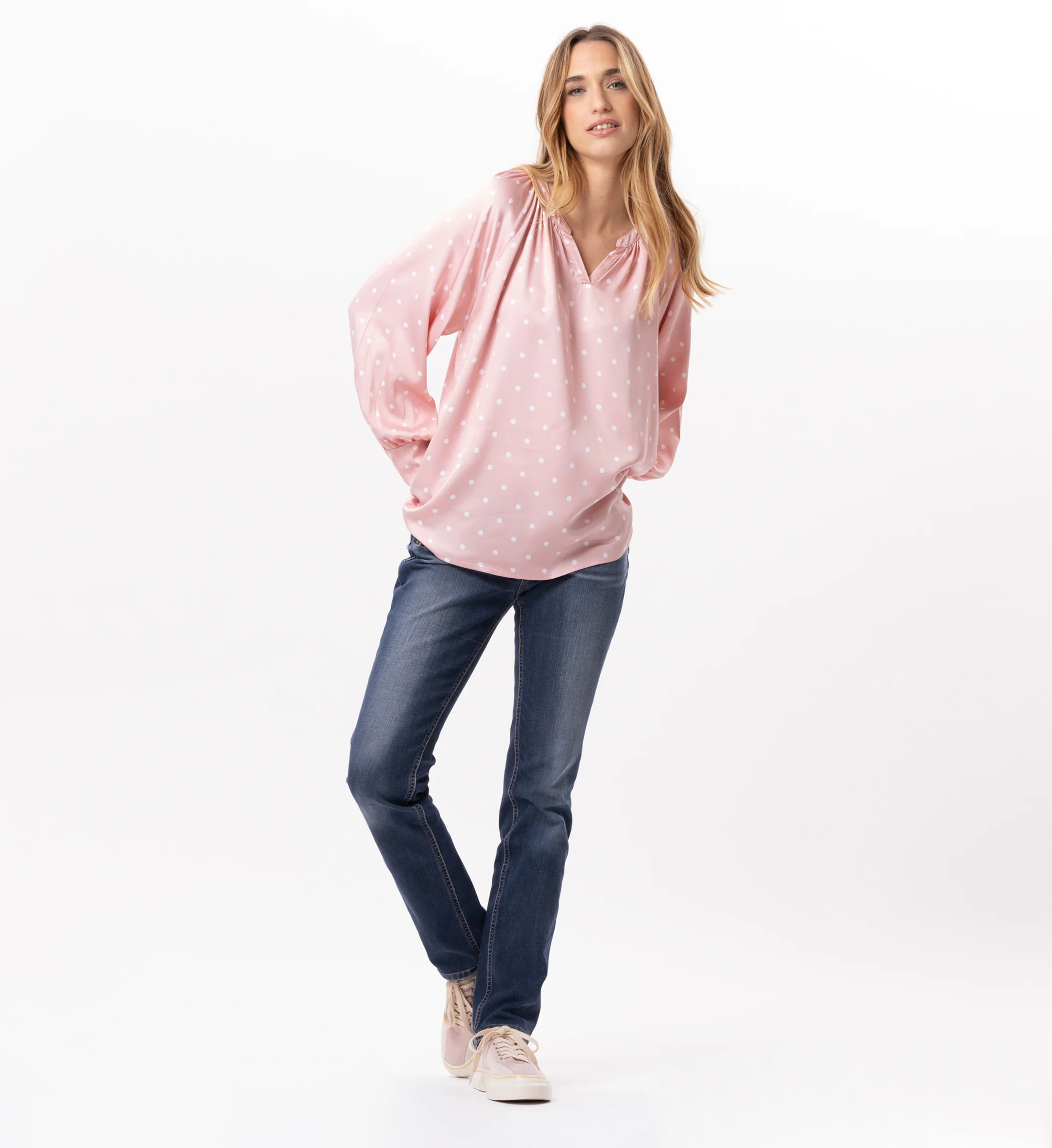 Blouse en viscose | Rose