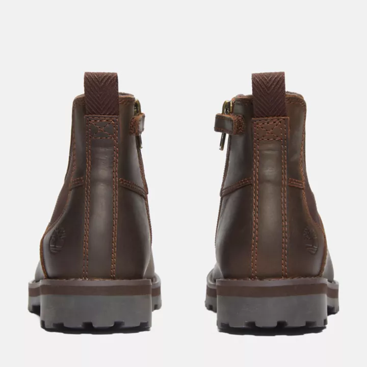 Chelsea boots Courma Kid pour enfant en marron foncé