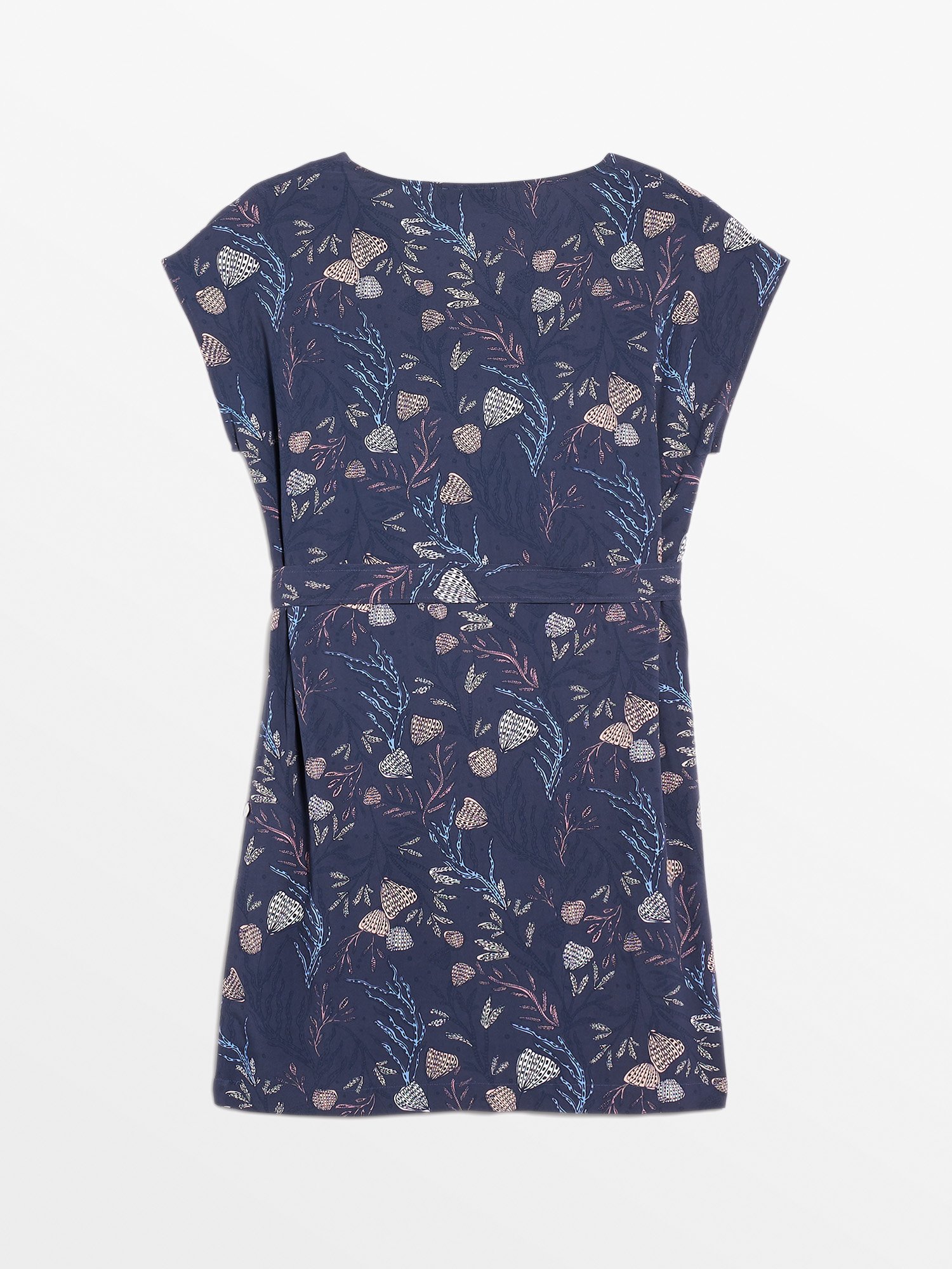 Robe Femme Fluide A Motif Bleu