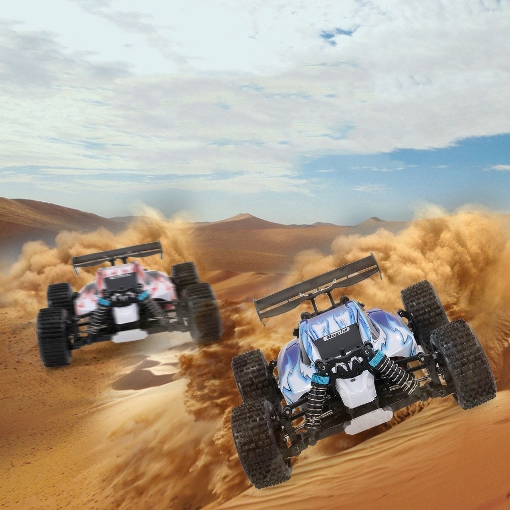 (25cm) Ferngesteuertes 2.4GHz RC High Speed Auto Monstertruck Off-Road Power Buggy (1:18 Skala) - Blau