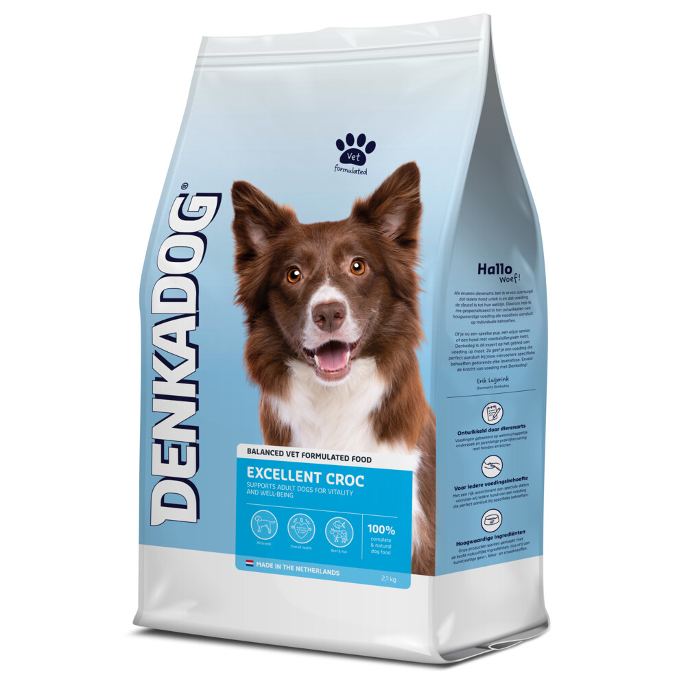 Denkadog Hondenvoer Excellent Croc2,5 kg