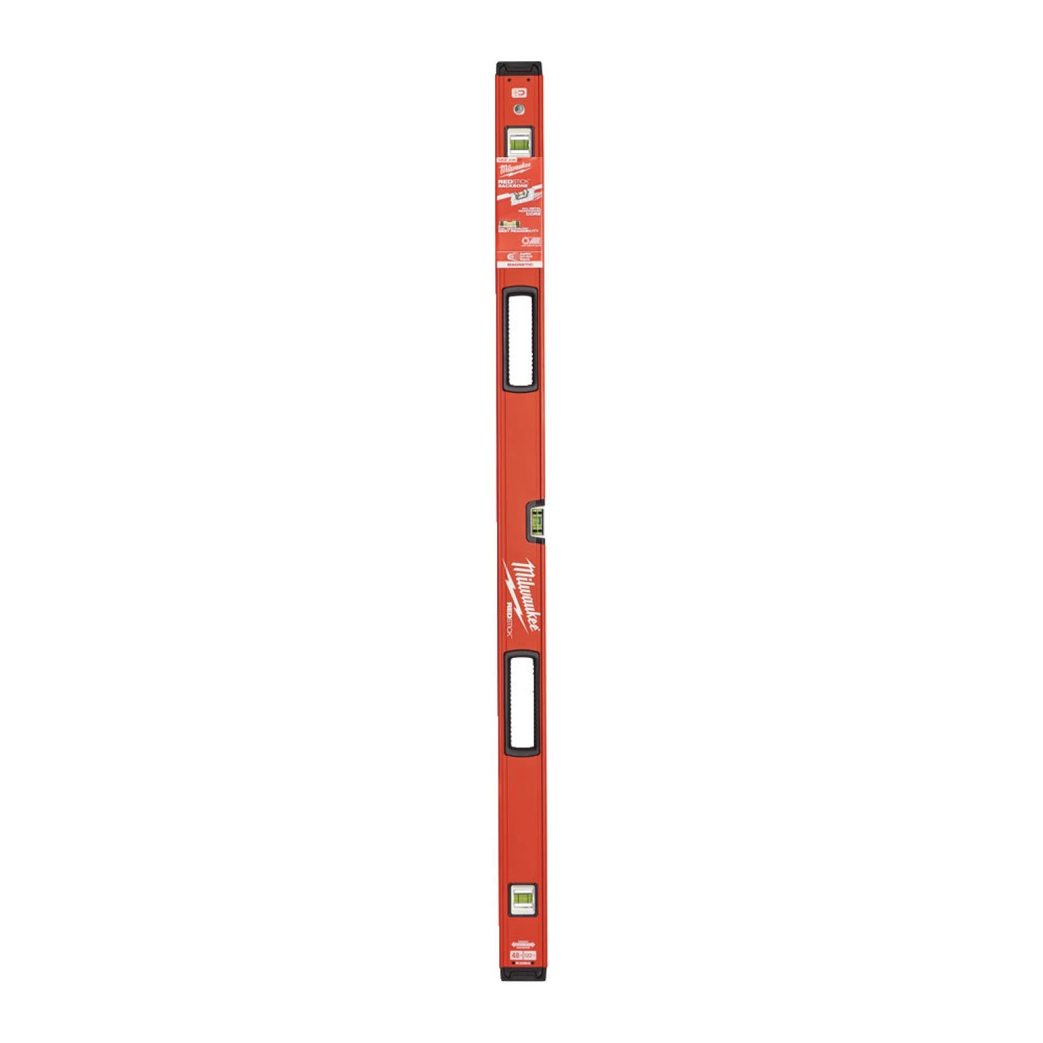 Milwaukee 4932459069 Redstick Backbone 120 Mag Magnetische Waterpas - 120 cm