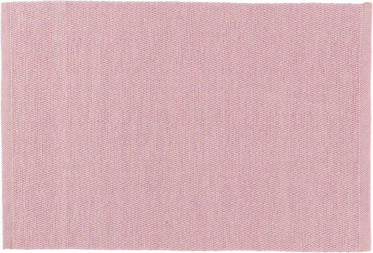 Lyngby Porcelæn Herringbone Dækkeserviet 43x30 cm rosa 82% bomuld recycled, Lyserød