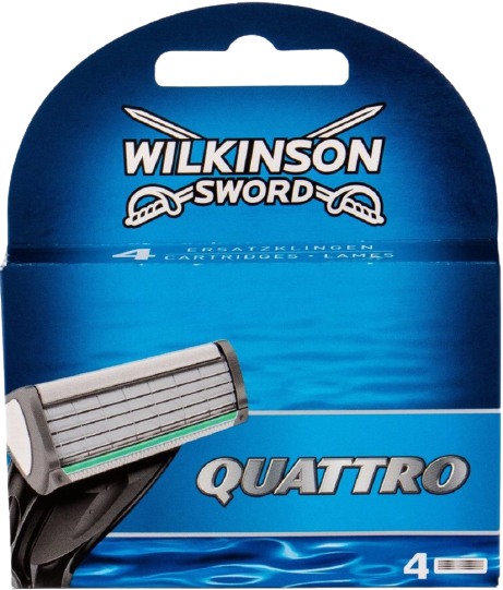 Wilkinson Sword Quattro Scheermesjes 4 stuks