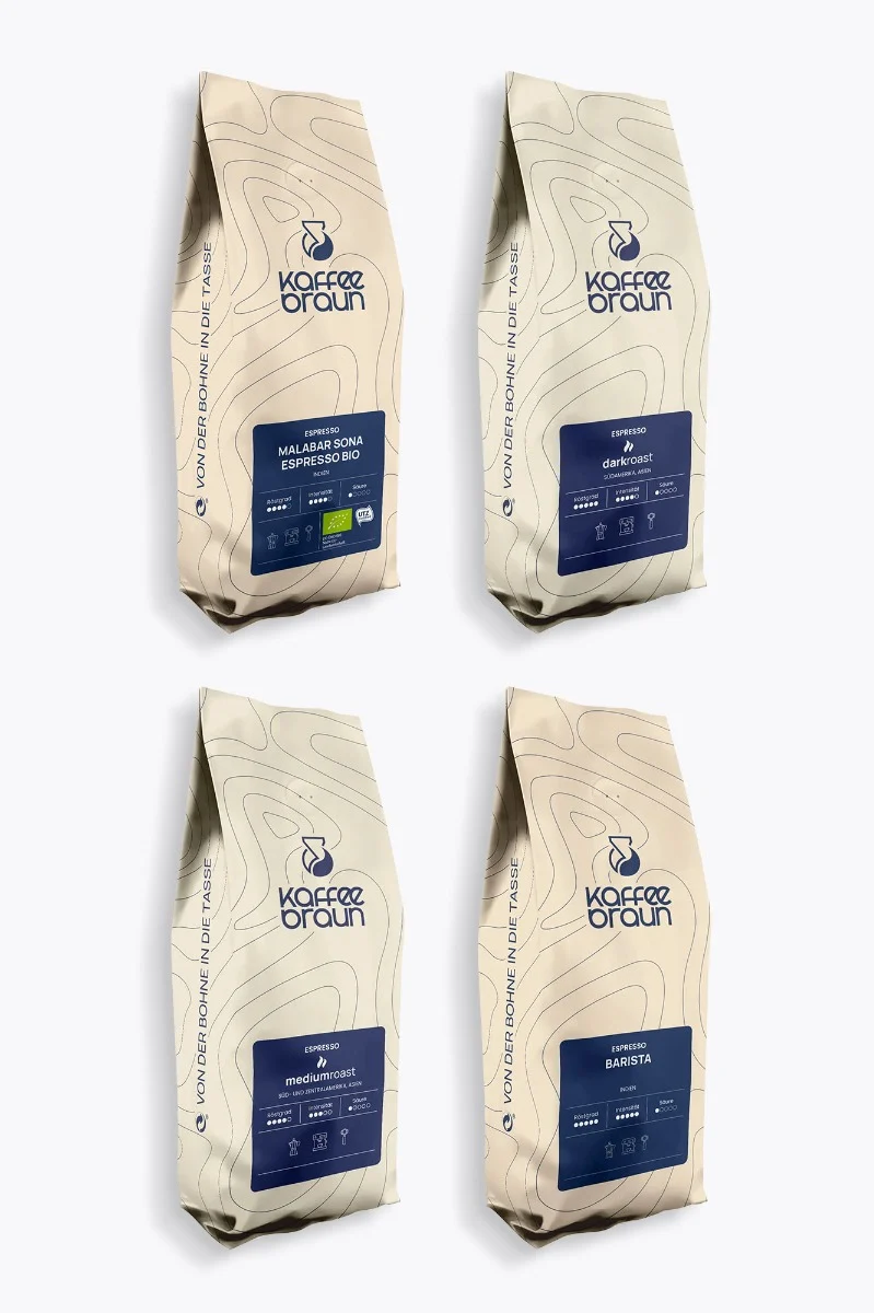 Kaffee Braun Espresso Probierpaket 1kg